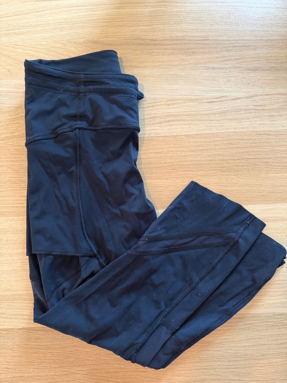 lululemon athletica Black Mesh-Accent Leggings